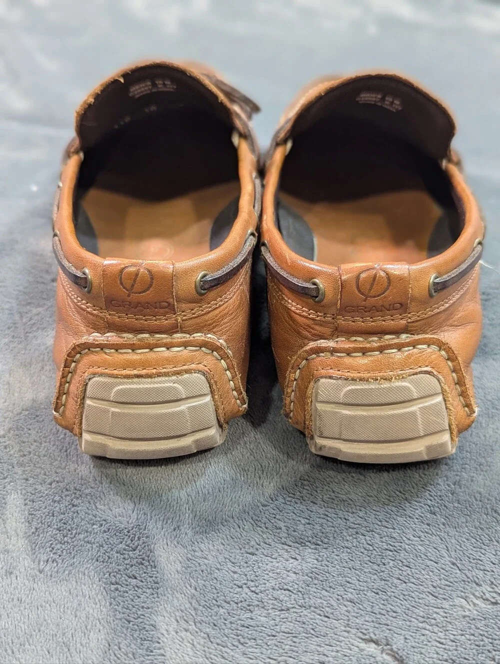 Cole Haan Grant Leather Loafers Casual Driving Shoes Chestnut Size 10 Preppy